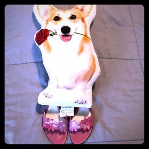 Floral Bandolino Kitten Heel Sandals